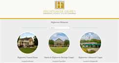 Desktop Screenshot of hightowerfuneralhome.com